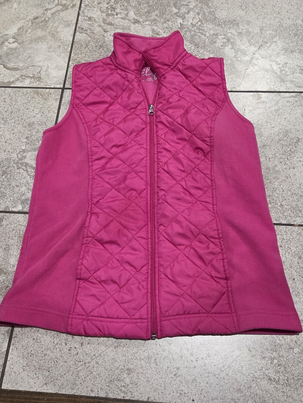 made for life Women's Quilted Vest in Bright Pink